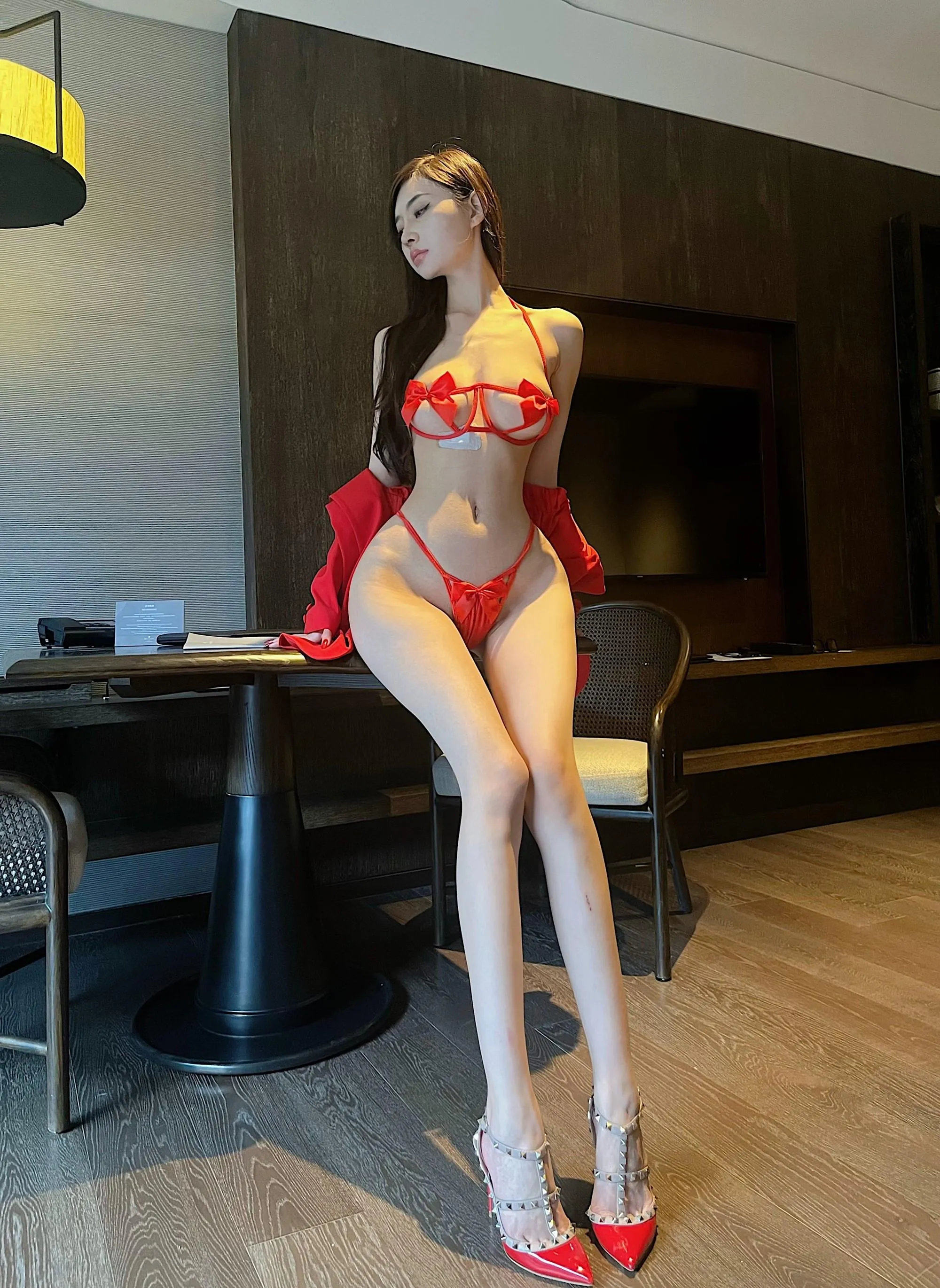 NO.127 脸红Dearie – 微密圈系列 红衣小娇妻-1 [32P]插图5